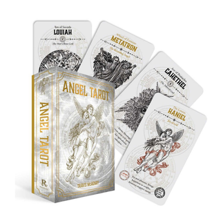 Angel Tarot card set with packaging on a white background