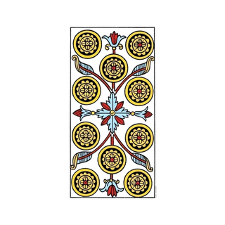 The back of a CBD Tarot De Marseille card