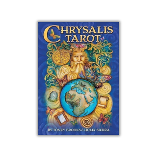 Chrysalis Tarot book cover with artistic design and blue background