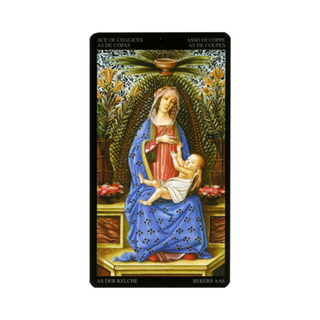 Card from Golden Botticelli Tarot Deck