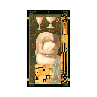 Card from Golden Tarot of Klimt Deck