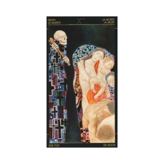 Card from Golden Tarot of Klimt Deck
