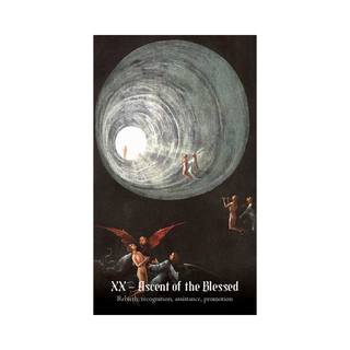 Book cover titled 'XX - Ascent of the Blessed' with a dark background and celestial design.