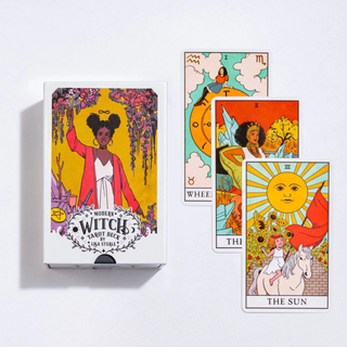 Modern Witch Tarot Deck with tarot cards on a white background