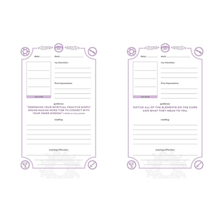 One Card a Day Tarot Journal Pages
