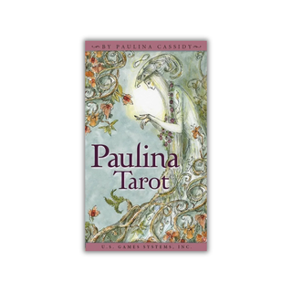Book cover of 'Paulina Tarot' by Paulina Cassidy with decorative design and text.