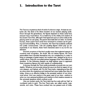 Page from Tarot and the Archetypal Journey