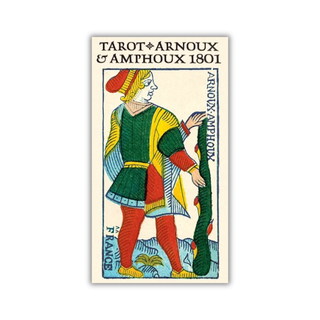 'Tarot Arnoux & Amphoux 1801' deck with a person holding a snake
