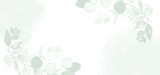 Green Banner with floral background