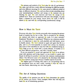 Page from Tarot: Mirror of the Soul Book