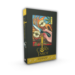 Cook's Tarot card deck packaging with a colorful illustration on a white background