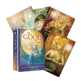 Several cards from the Good Tarot Deck