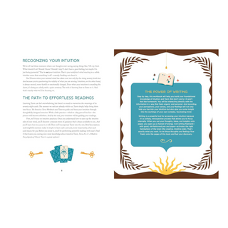 Book page with text and decorative elements on a white background