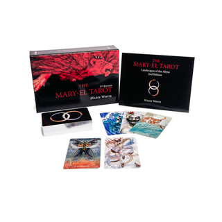 Mary-El Tarot cards with packaging on a white background