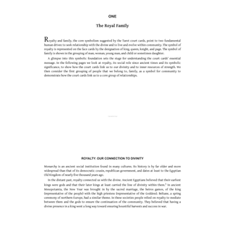 Page from The Tarot Court Cards book