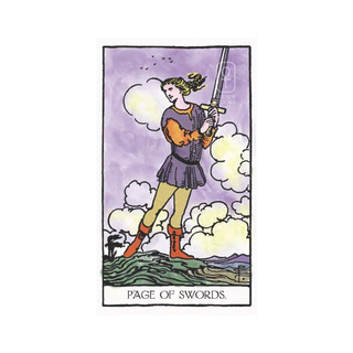 The Page of Swords from The Weiser Tarot Deck