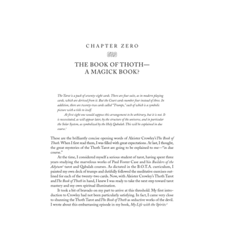 Text from 'The Book of Thoth' by Aleister Crowley on a white background