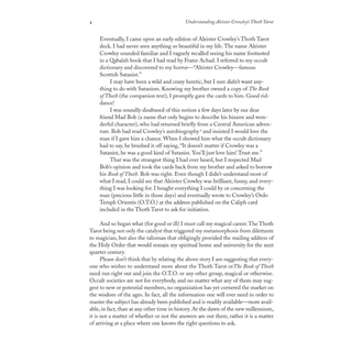 Page from Understanding Aleister Crowley's Thoth Tarot