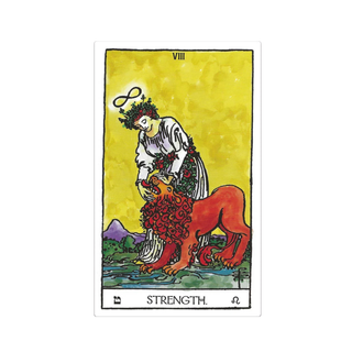 The Strength Card from the Weiser Tarot Deck