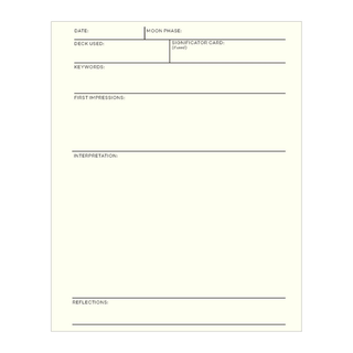 Page from The Weiser Tarot Journal