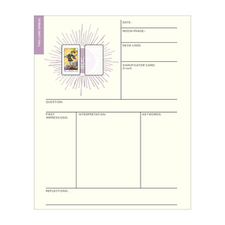 Page from The Weiser Tarot Journal