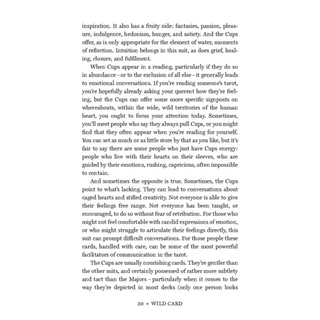 Wild Card Tarot Book Page